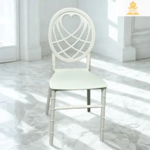White Heart-Back Chiavari Chair