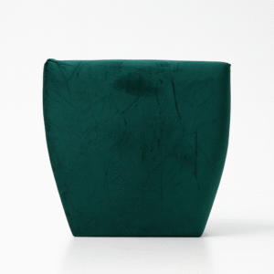 GREEN VELVET CUSHION CHAIR COVER