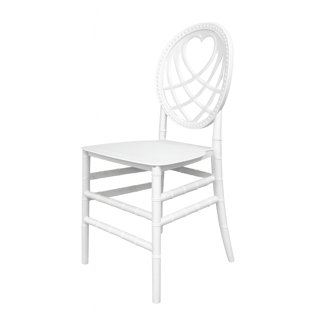 White Heart-Back Chiavari Chair - Image 2