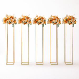 Gold Geometric Centerpiece.